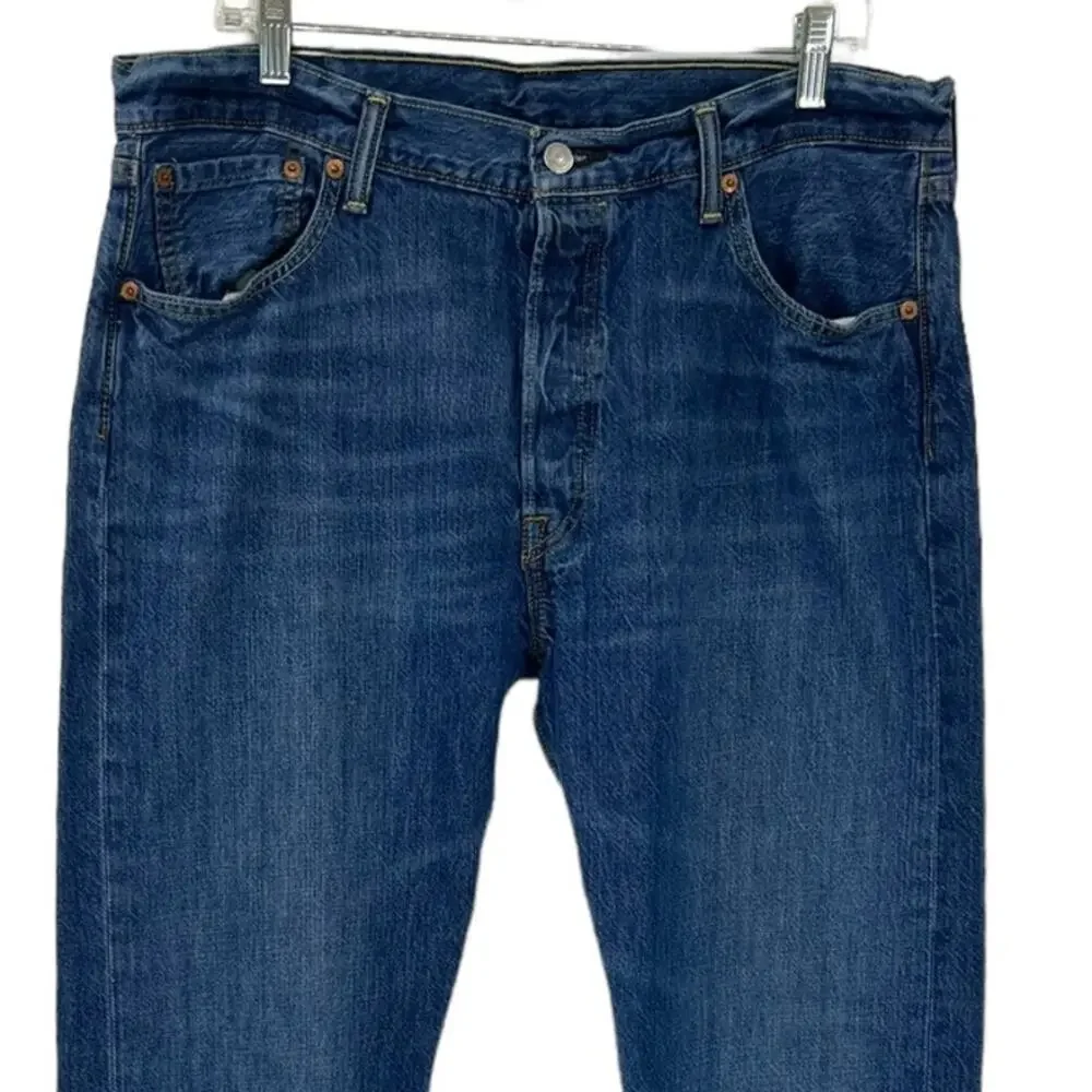 LEVI'S JEANS 501 Straight Leg Denim Blue Jeans SZ 36 x 36